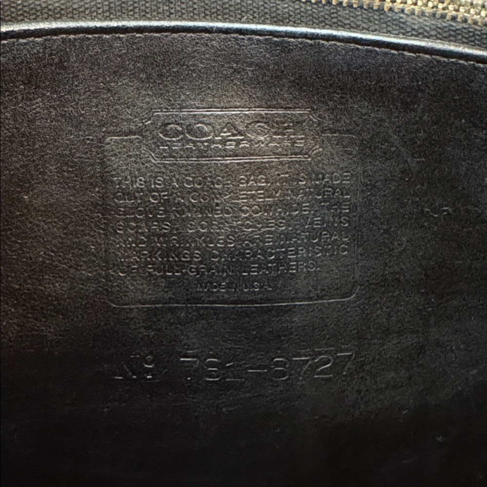 Vintage COACH Shoulder Drawstring Bag 4050 - Picture 12 of 13